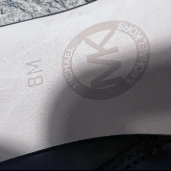 New MICHAEL Michael Kors Brown Leather Ankle Boot 8M Open Toe - Picture 9 of 14